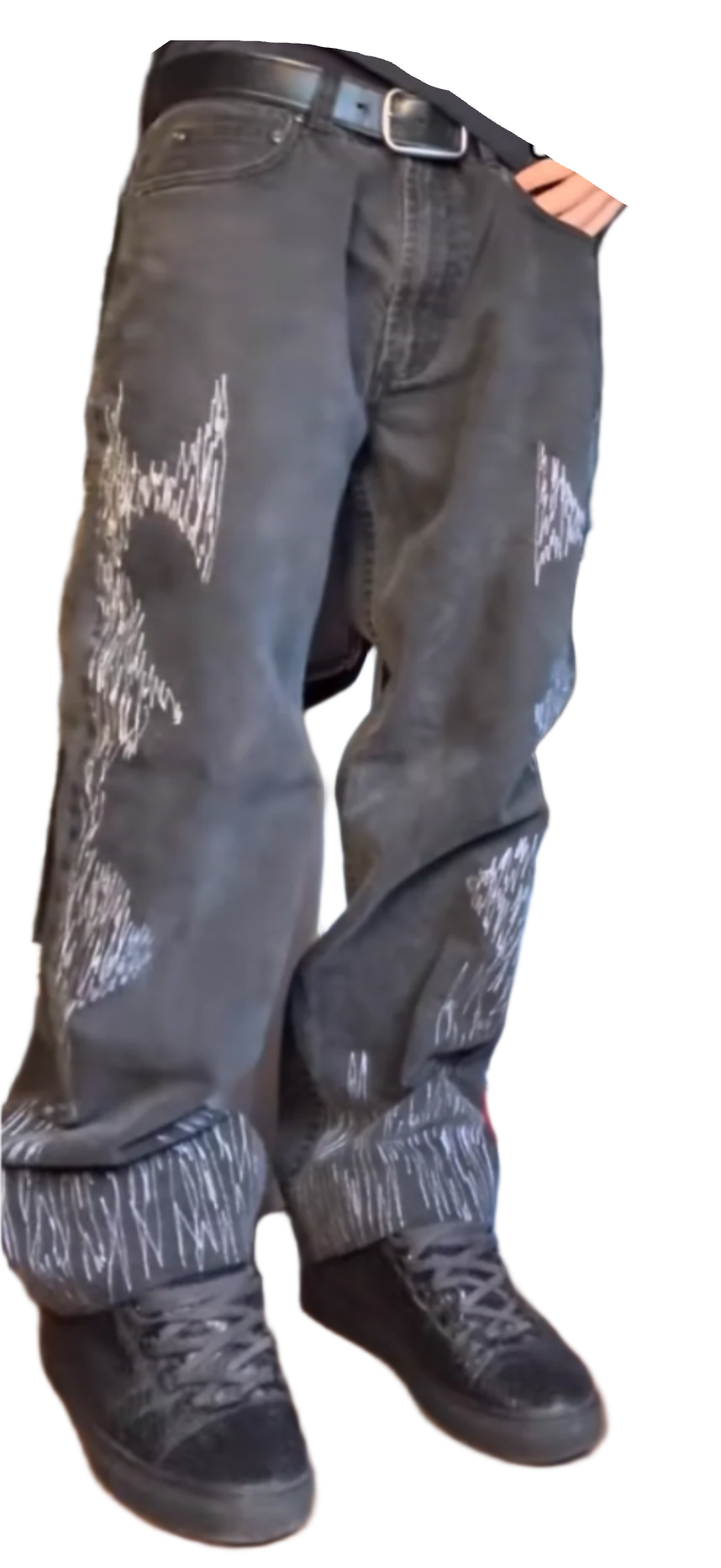 1of1 Spiderman Inspired Black Jeans