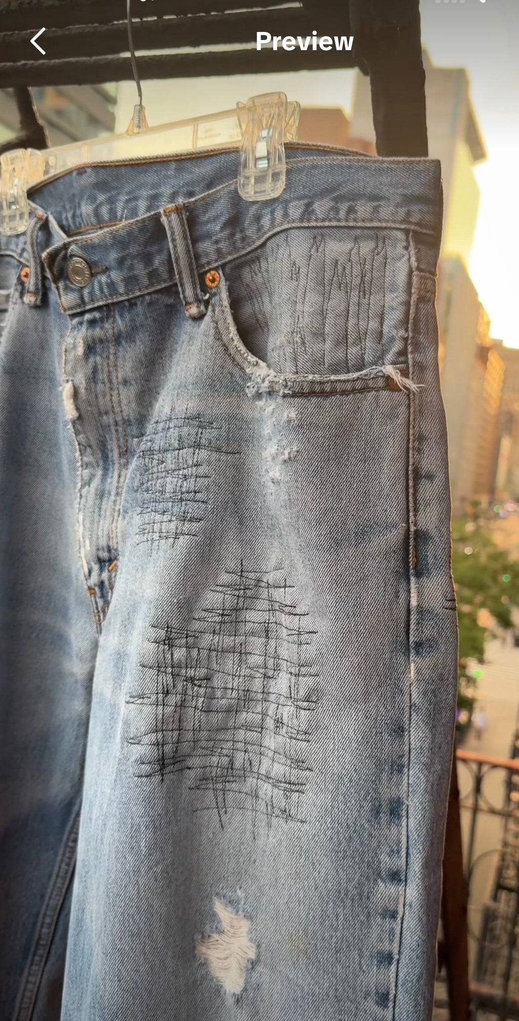 ZigZag Stich 1of1 Levi Jeans