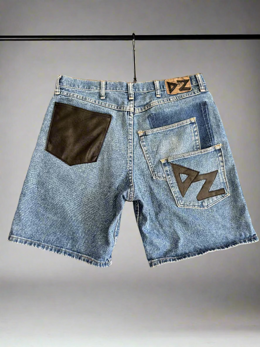 Leather Double Knee Jorts